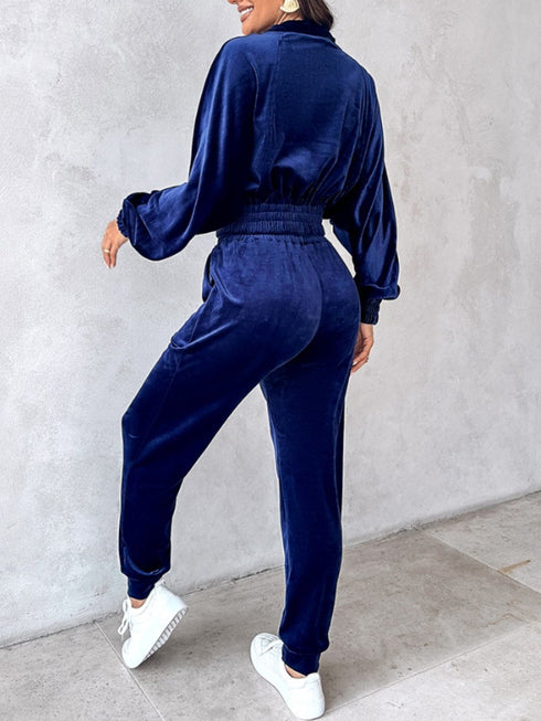 'Ursel' Crop Top and Joggers Set - Celes Fashion